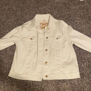 Michael Kors white jean jacket